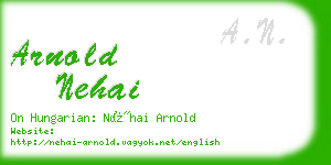 arnold nehai business card